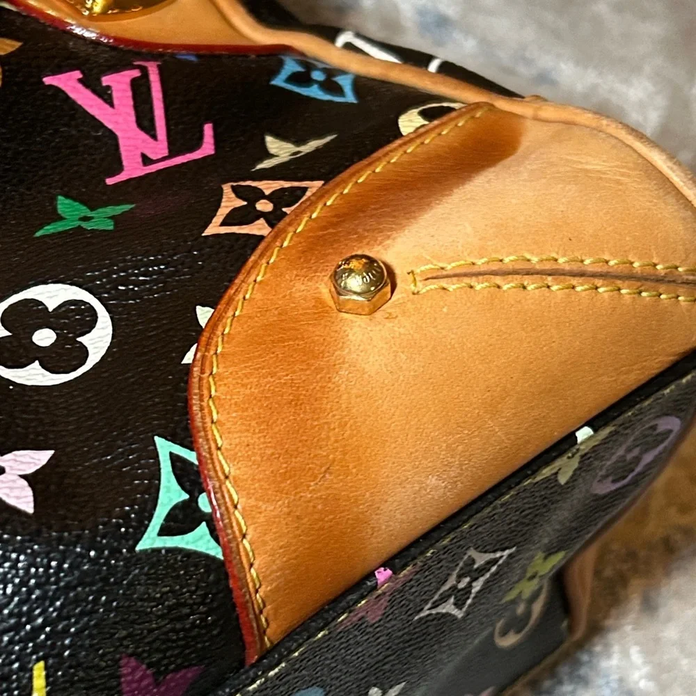 314. Louis Vuitton Claudia in Black Murakami w/coa